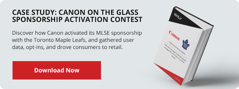 canon on the glass sponsorship activation contest